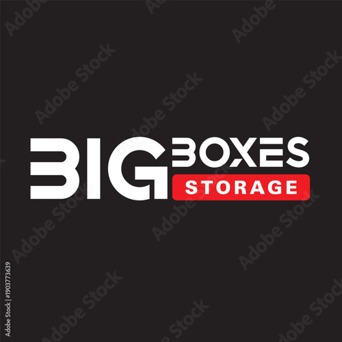 Vector logo with a concept of a storage place with modified letters B and B
