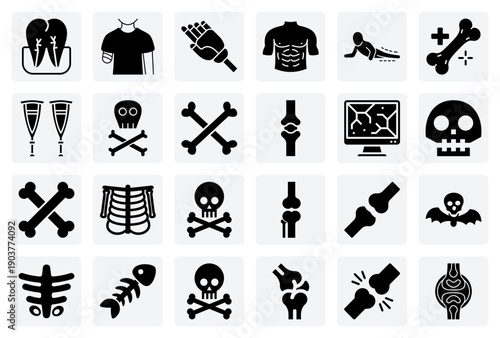 Medical Illustrations For Orthopedics – Skeletal System, Nerves, And Assistive Devices Like Prosthetics And Crutches