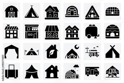 Historical And Modern Dwellings – Illustrating Different Home Types Like Yurts, Barns, And Modern Houses