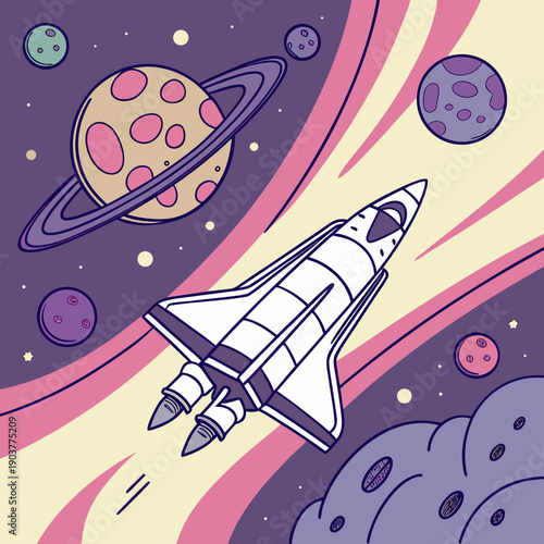 Journey through conceptual exploration space, an abstract visual representing the vastness of ideas, innovation, and the pursuit of knowledge.