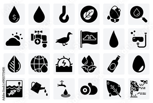 Water In Nature And Society – From Natural Drops To Energy And Family Use For Ecology And Sustainability Visual Content