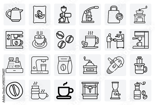 The Art Of Coffee Preparation – Fresh Beans, Grinding, And Brewing With Various Professional And Home Machines