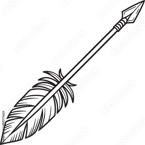 black and white feathers