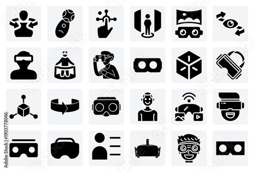 Virtual Reality Interaction And Navigation – Controllers, Menus, And User Avatars For Digital World And Metaverse Concepts.