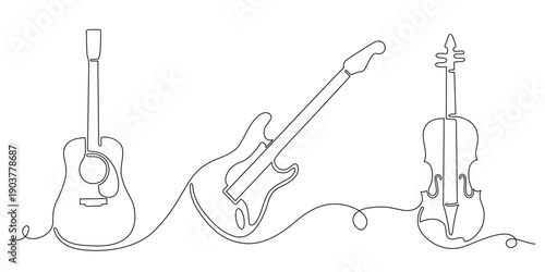 musical instruments vector