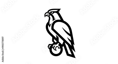 Eagle icon on white background