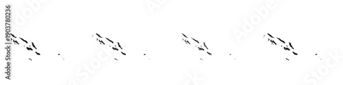 Sketch Solomon Islands map design set
