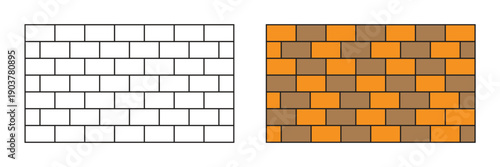 Brick Wall Pattern Background Illustration