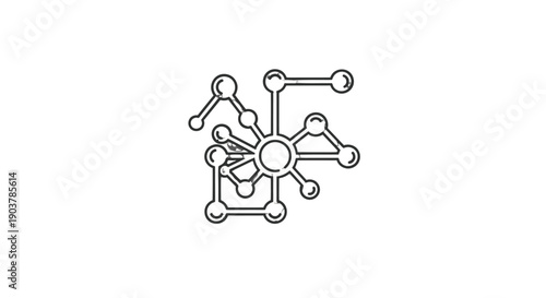Simple line drawing of a stylized network or connection diagram.
