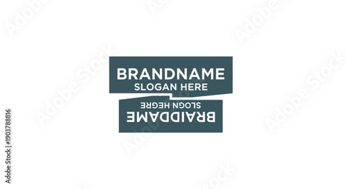 Mockup Business Card Design Template Placeholder Text.