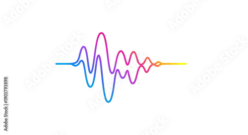 Vibrant digital sound wave visualization representing audio frequency and equalizer levels