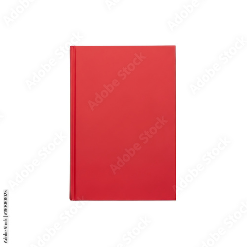 Free Download A red book with a solid cover on transparent background - GFXLoad