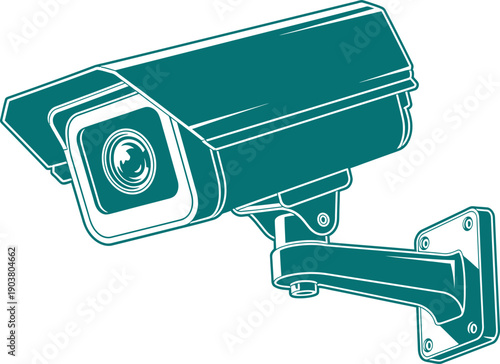 Security camera illustration