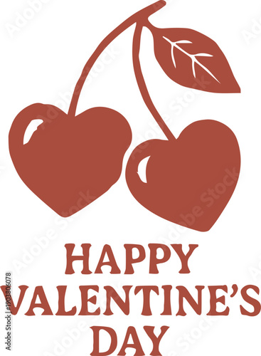 Sweet Valentine's Day Cherry Hearts