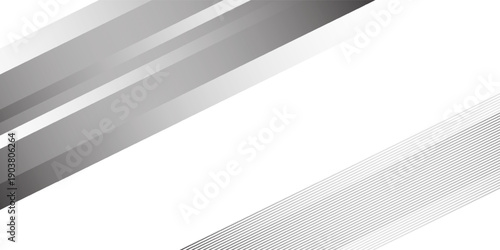 Grey line halftone gradation texture on white background. Fading diagonal stripes lines modern. Vanishing thin concept simple