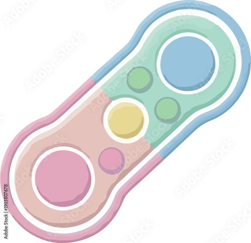 Colorful fidget toy with multiple buttons stress reliever anxiety toy