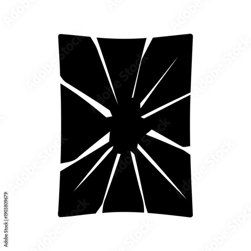 A black and white geometric design resembling the union jack flag Vector, illustration