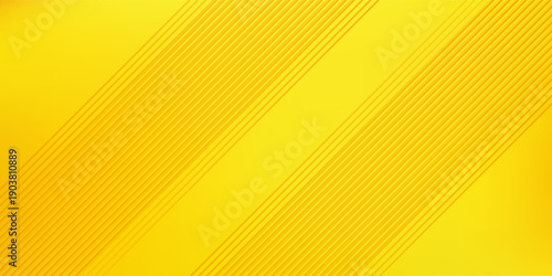 Bright yellow background with orange gradient lines pattern. Simple line concept
