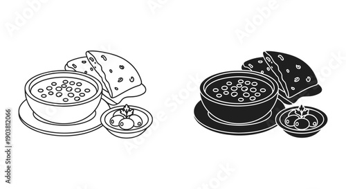 Traditional Japanese sushi set with chopsticks and wasabi on ceramic plate minimalist flat lay top view