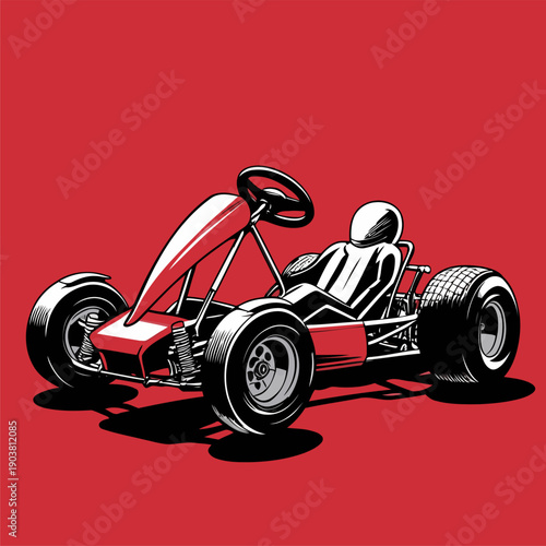 Picture of a simple go-kart car