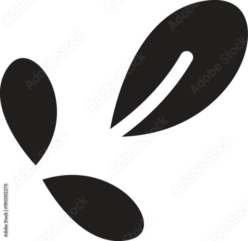 Set plant silhouette element.Branch leave collection.Herb nature black color isolated.