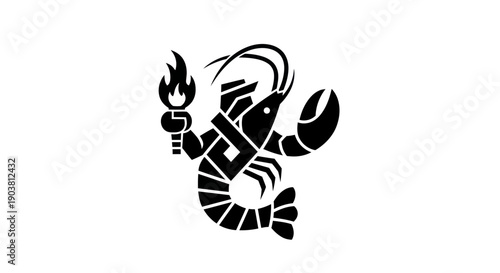 Geometric buffalo head mascot design