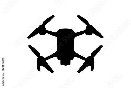 Silhouette of a drone