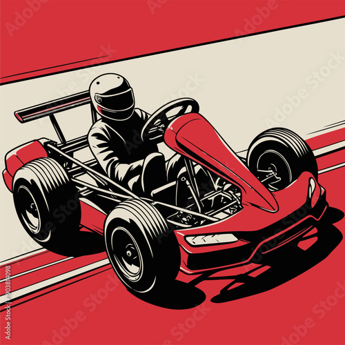 Picture of a simple go-kart car