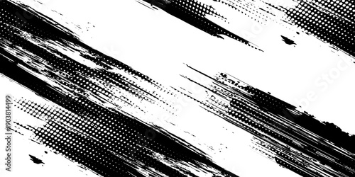 Vector brush sroke texture. 