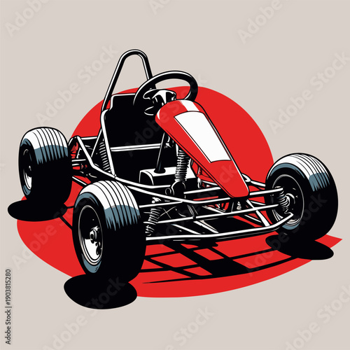 Picture of a simple go-kart car