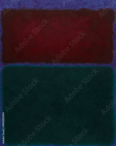 Tableau sur toile Abstract oil painting in rothko style minimalism color field