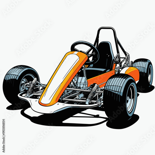 Picture of a simple go-kart car