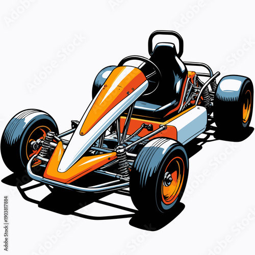 Picture of a simple go-kart car