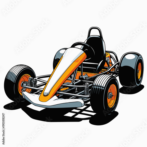 Picture of a simple go-kart car