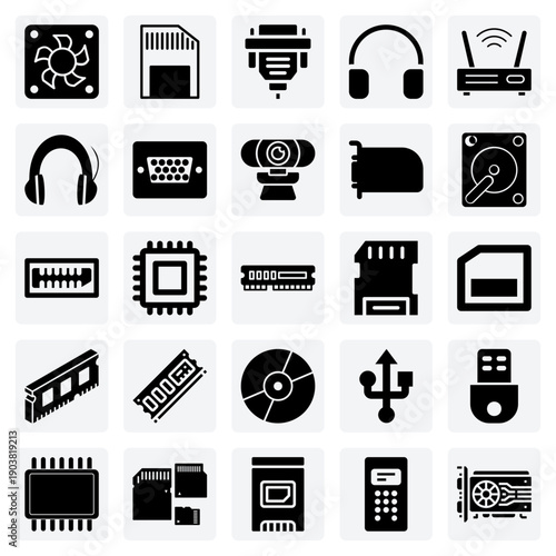 Virtual Meeting And Streaming Equipment – Webcam, Headphone, Headset, And Router For Modern Communication Concepts