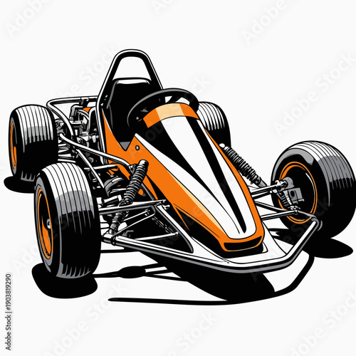 Picture of a simple go-kart car