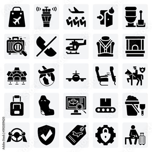 Airport Terminals And Passenger Services – Control Tower, Shops, And Waiting Lounges For Global Travel And Transportation Graphics