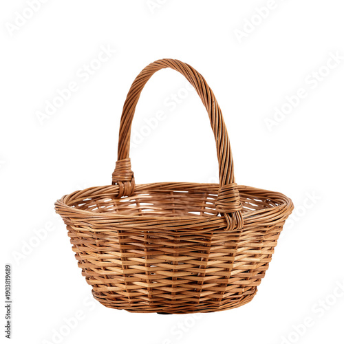 Woven Basket for Storage on a Table in a Bright Indoor Space During Daylight ...