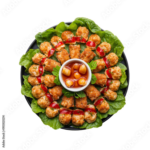 Delicious Appetizer Platter With Bread, Cheese, Tomato, and Herbs at a Gathering