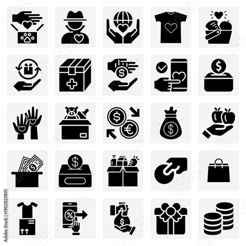 Supporting Charitable Organizations – Illustrations Of Money, Medical, And Goods Donations For Fundraising And Awareness Campaigns