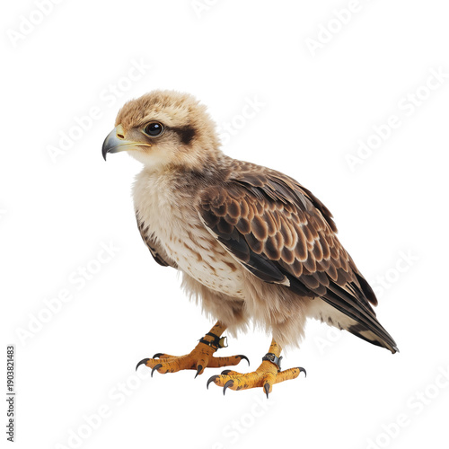 Young Bird Standing on a Plain Surface in a Well-Lit Setting During Daytime