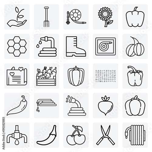 Garden And Yard Maintenance – Using A Grass Cutter, Hose Pipe, And Fork For Upkeep And Cultivation.