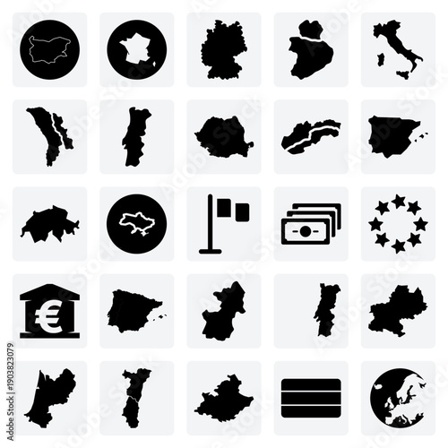 Political Maps Of European Nations – Country Borders Of Germany, Ukraine, Romania, And Others For International Relations Content