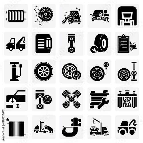 Vehicle Maintenance And Restoration Graphics – Polishing, Painting, And Engine Component Checks For Classic Car Content.