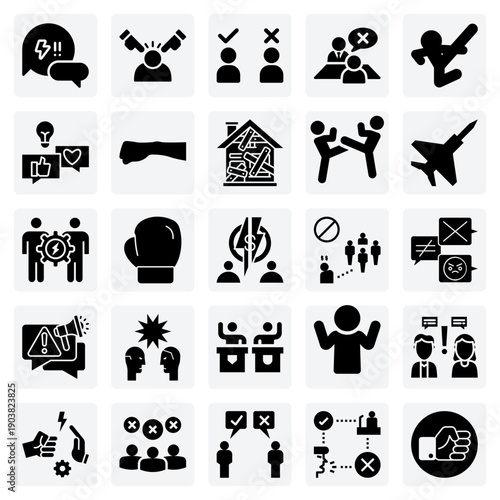 Negative Social And Emotional Themes – Illustrations Of Bullying, Arguments, And Conflict For Mental Health And Social Awareness