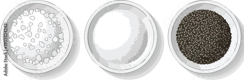 Varieties of Salt and Pepper Gourmet Seasonings for Culinary Delights