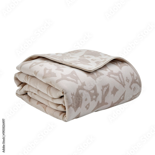 Soft Blanket Folded Neatly for Home Decor in a Cozy Living Room Setting