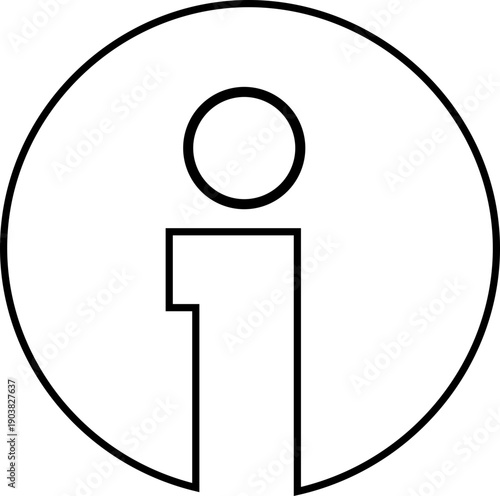 information sign on white background information sign icon, information icon in trendy flat design Help information or application help line art icon for apps and websites information sign icon 