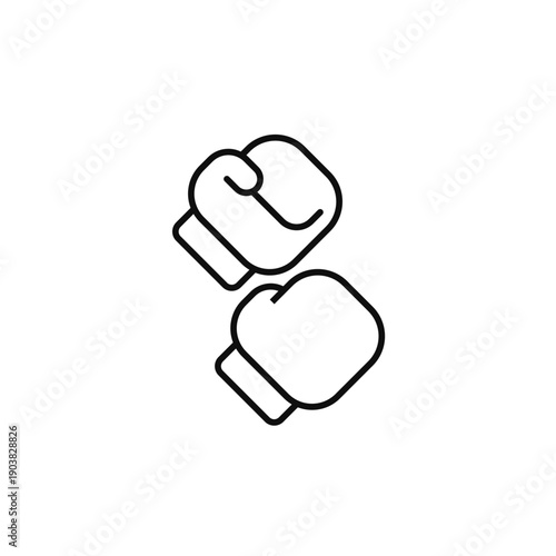 fighting game vector icon. flat sign for mobile concept and web design. Symbol, logo illustration. Vector graphics