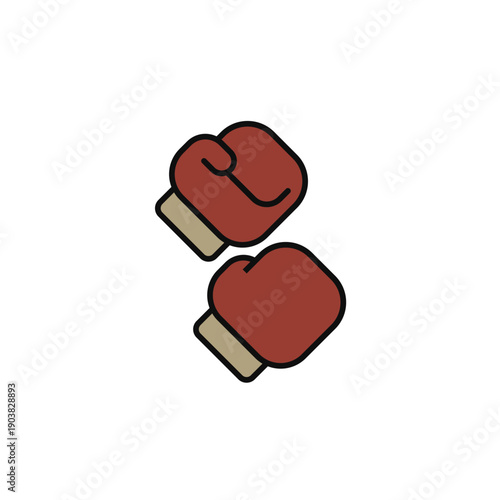 fighting game vector icon. flat sign for mobile concept and web design. Symbol, logo illustration. Vector graphics